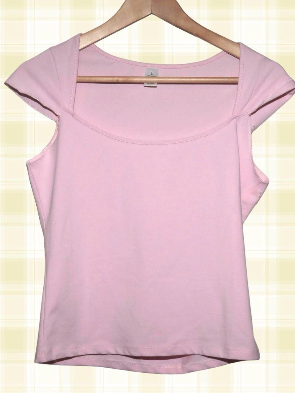Light pink cap sleeve top